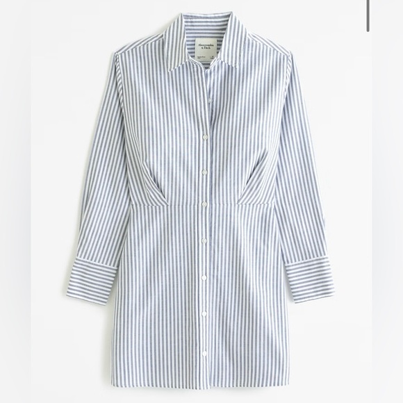 Abercrombie Relaxed Mini Shirt Dress - Picture 4 of 7